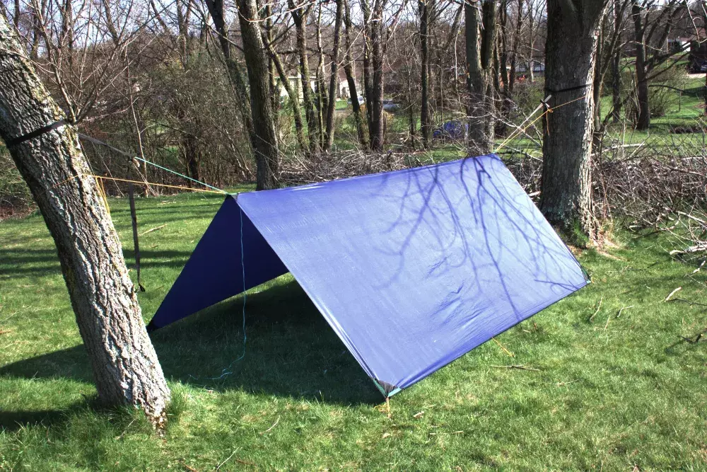 Picture of a DIY tarp for Ultralight backpacking